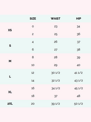 Lukafit Squatproof Legging Lavender Ombre Size Chart