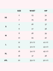 Lukafit Squatproof Biker Shorts Lavender Ombre Size Chart